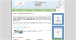 Desktop Screenshot of exporterhospitalfurniture.com