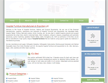 Tablet Screenshot of exporterhospitalfurniture.com